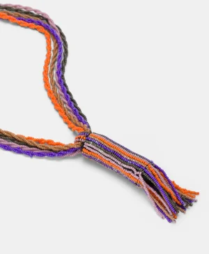 Momoni BIJOUX HIMONO CON PERLINE O PERLE-MULTICOLORE VIOLA MulticoloreViola Fashion