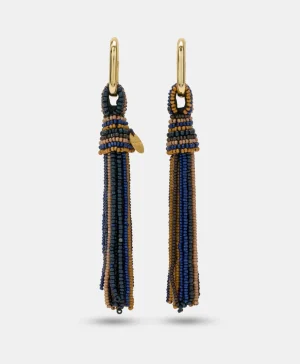 Momoni BIJOUX TEMAKI CON PERLINE O PERLE- NAVY MULTICOLORE Blu Best Sale