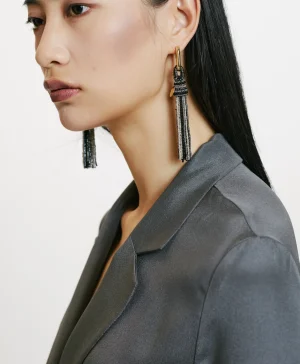 Momoni BIJOUX TEMAKI CON PERLINE O PERLE- MULTICOLORE Grigio Sale