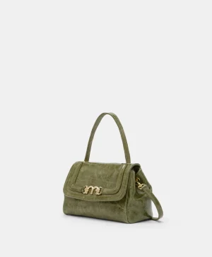 Momoni BORSA PETIT FLORE IN PELLE NAPLAK-VERDE OLIVA VerdeOliva Cheap