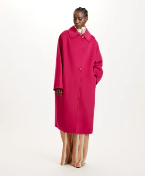 Momoni CAPPOTTO AKITA IN PANNO DOUBLE- Fucsia Flash Sale