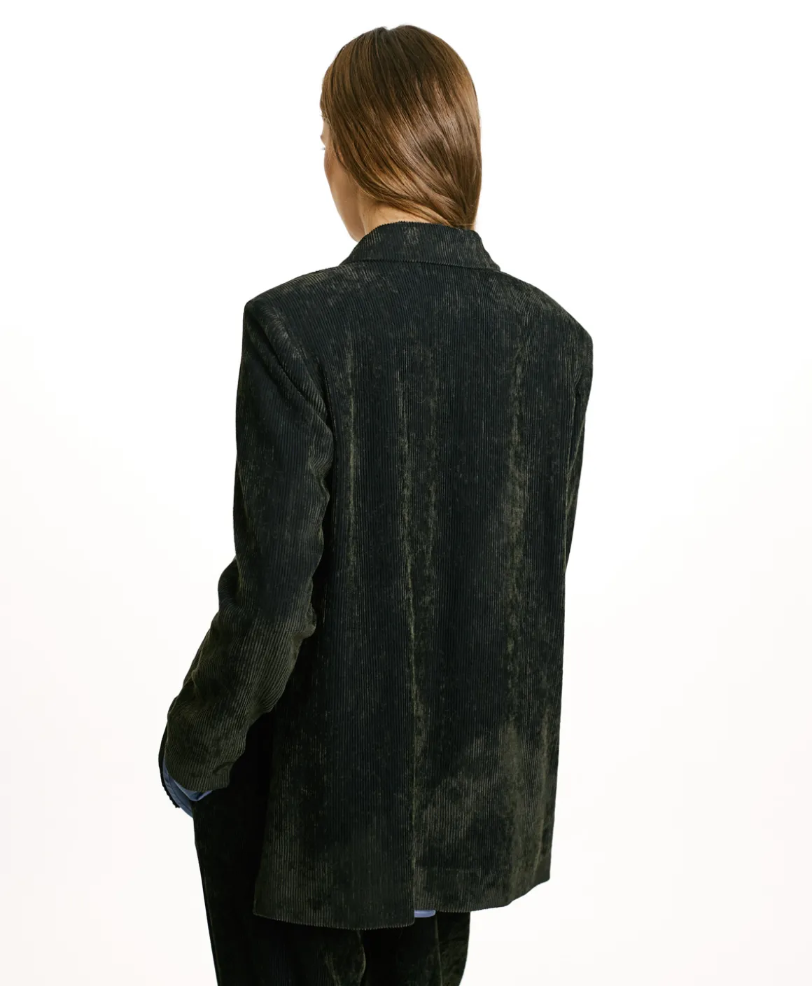 Momoni GIACCA HINATA IN VELLUTO STRETCH BICOLOR-GRIGIO CARBONE GrigioCarbone Flash Sale