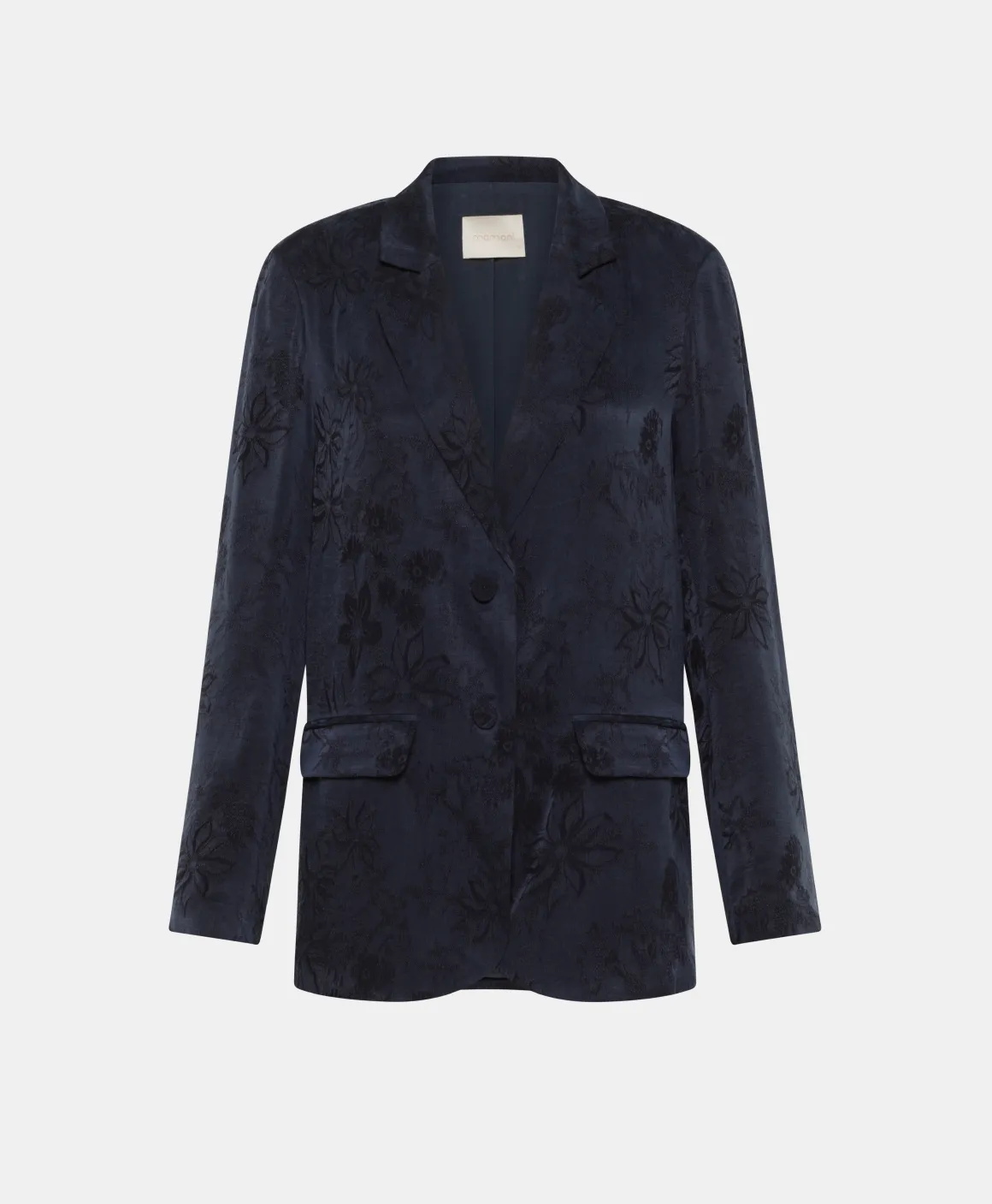 Momoni GIACCA NAGOYA IN LYONCEL VISCOSA JACQUARD- Indaco Hot