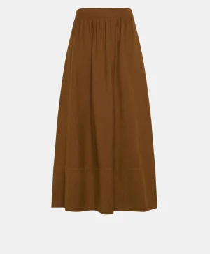 Momoni GONNA IRIS IN CHEVRON COTONE LANA- Ciliegio Best