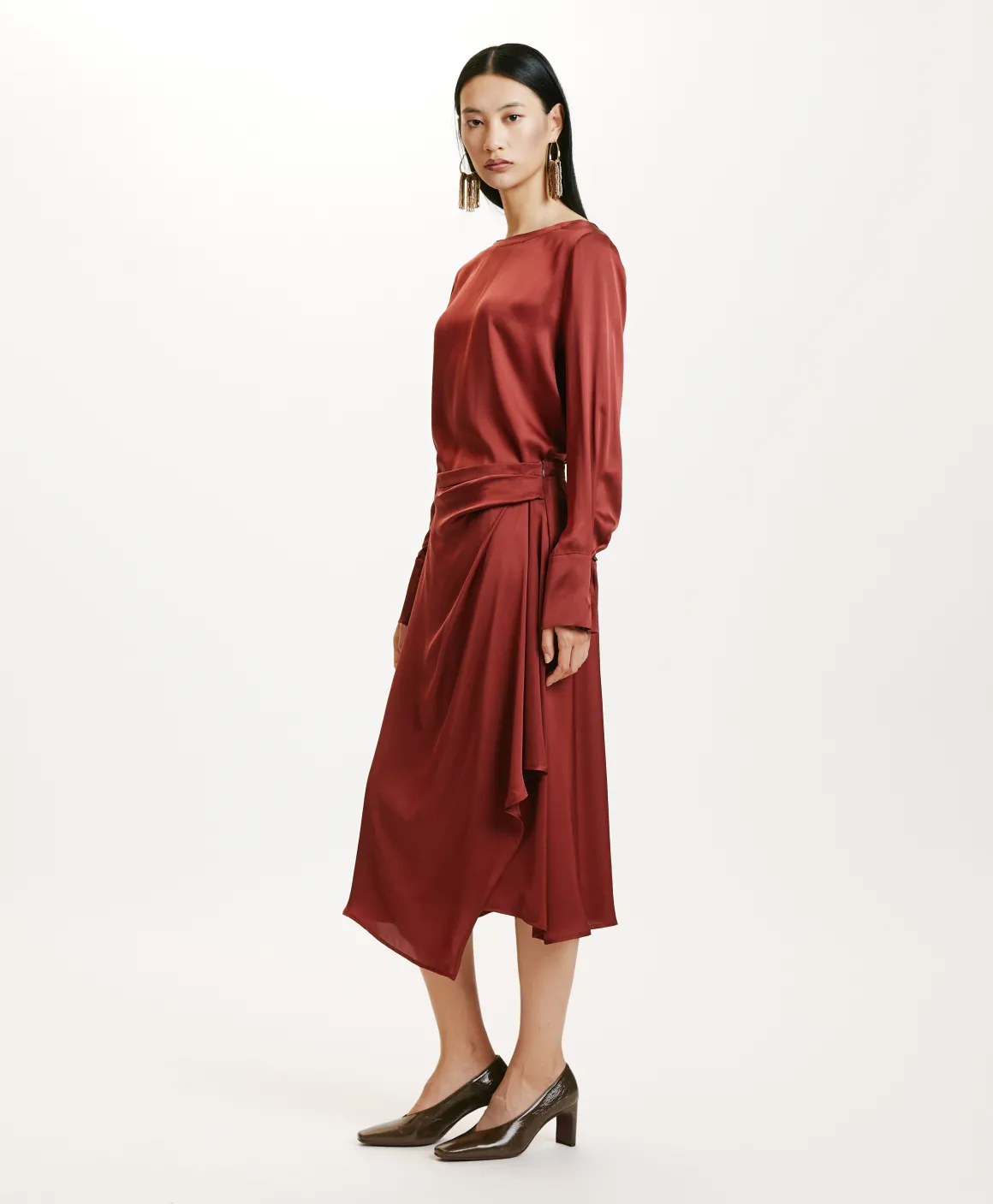 Momoni GONNA JUN IN SETA LAVATA-MOSTO D'UVA Mostod'Uva Fashion