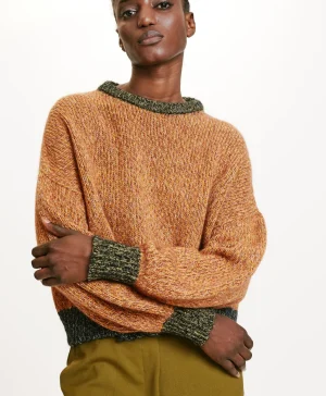 Momoni MAGLIA HEBI MOULINE COLOR BLOCK-MULTICOLORE ARANCIONE MulticoloreArancione Best Sale