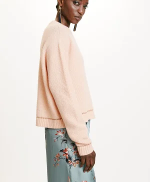 Momoni MAGLIA KARASU PUNTO PANNOCCHIA STRETCH-ROSA ANTICO RosaAntico Store