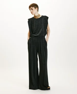 Momoni PANTALONE ASPEN IN JERSEY LUREX -GRIGIO CARBONE GrigioCarbone Sale