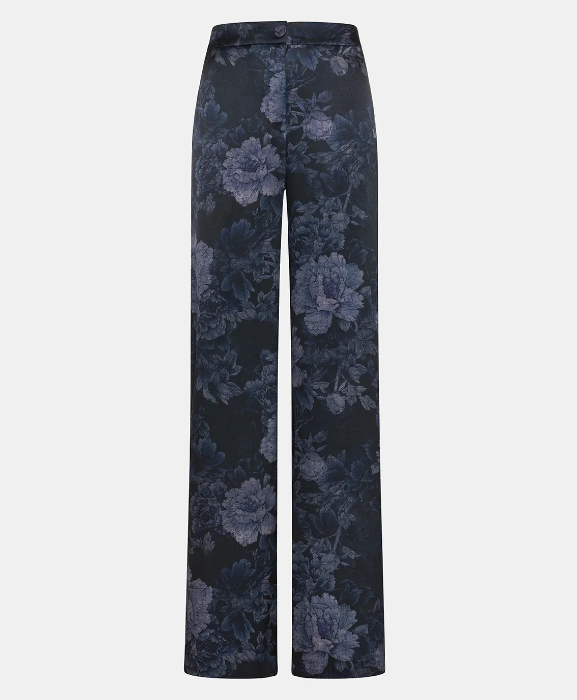 Momoni PANTALONI MISAKI IN RASO STRETCH STAMPATO-BLU/BLU NOTTE Blu/BluNotte Sale