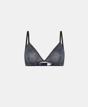 Momoni REGGISENO AMETHIST IN JERSEY LUREX- Denim Cheap