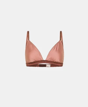 Momoni REGGISENO NENE IN RASO BICOLOR-ROSA ANTICO/BORDEAUX RosaAntico/Bordeaux Online