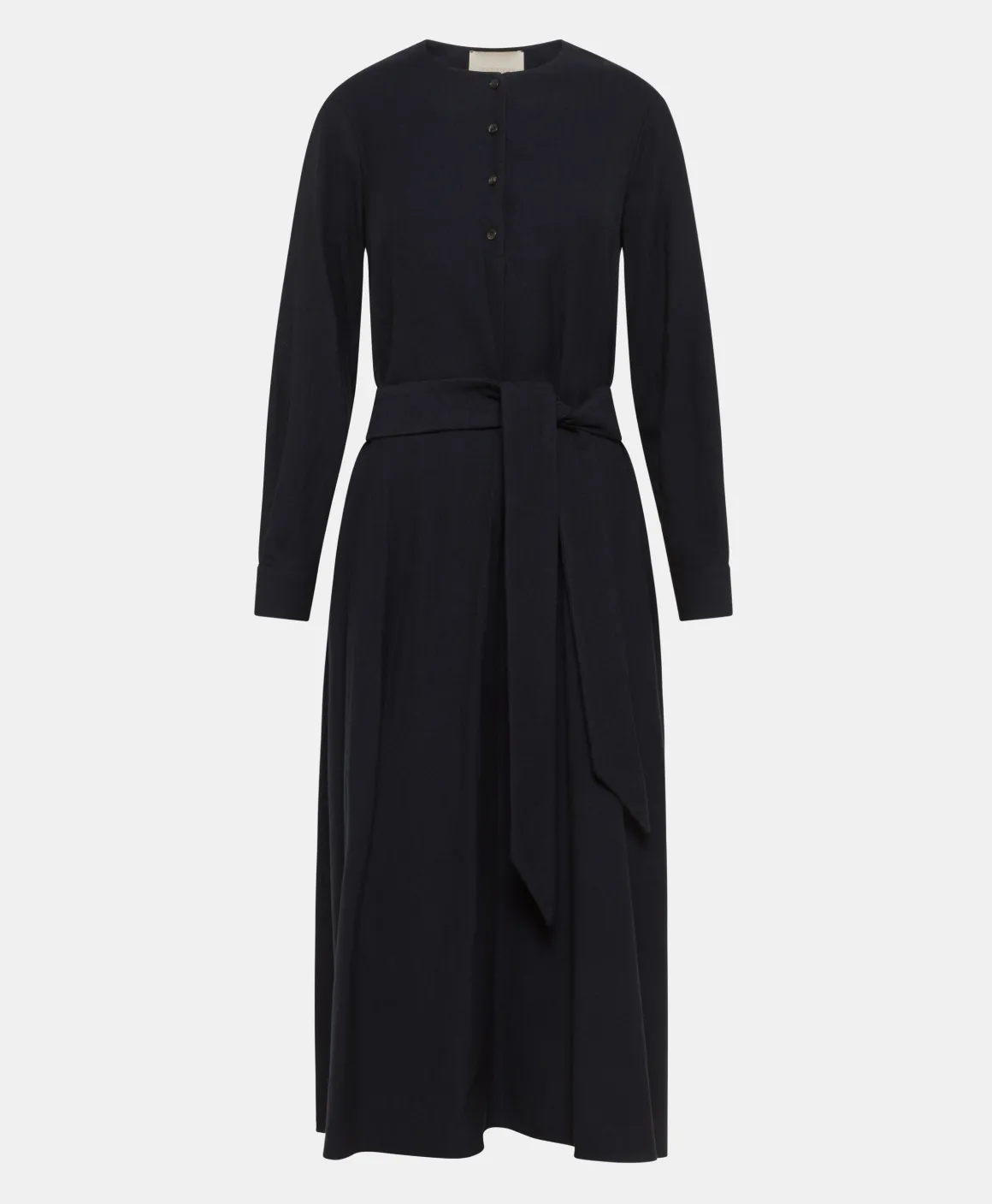 Momoni VESTITO IZUMI IN CHEVRON COTONE LANA- Blu Discount