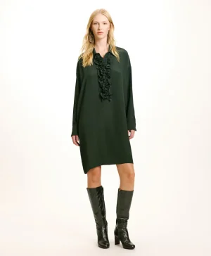 Momoni VESTITO KITA IN ACETATO/SETA UNITO- Foresta Hot